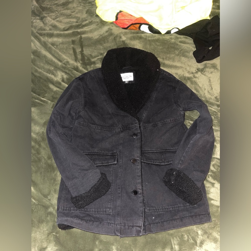 Ashley-Vintage Charm black denim jacket